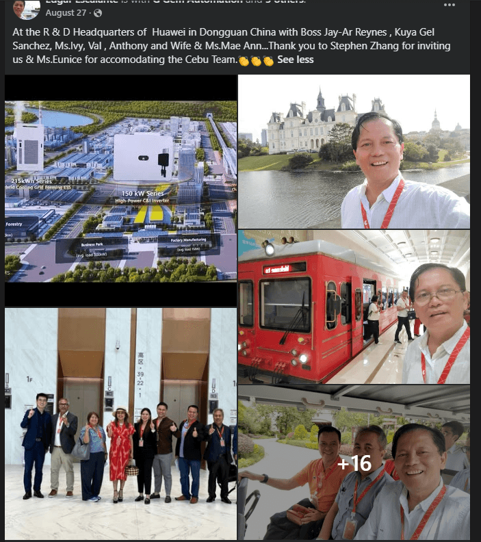 At the R & D Headquarters of Huawei in Dongguan, China — International Technical Delegation